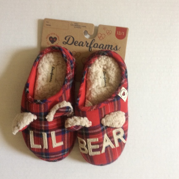 Children’s Lil Bear Dearfoam Slippers - Picture 3 of 6